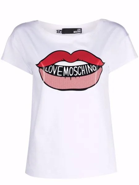 Love Moschino футболка с принтом