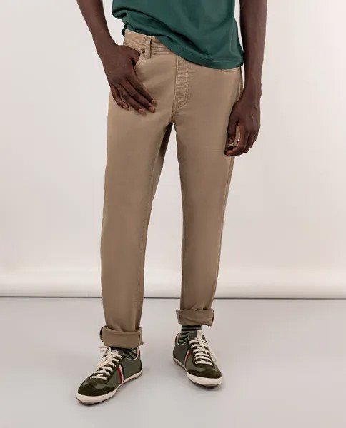 Обычные мужские брюки с пятью карманами бежевого цвета El Ganso, бежевый