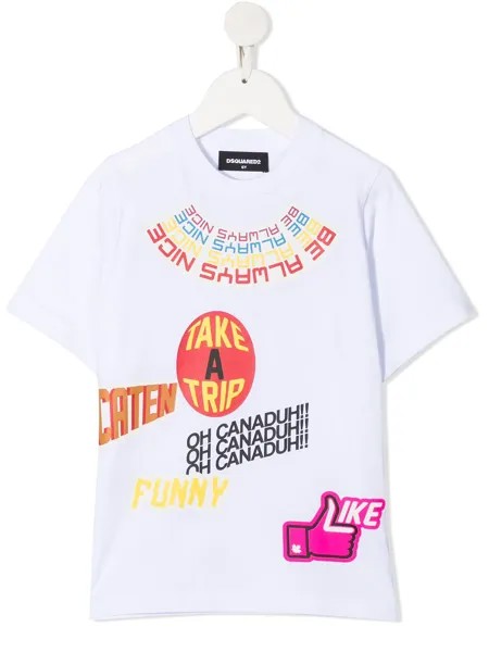 Dsquared2 Kids футболка с графичным принтом