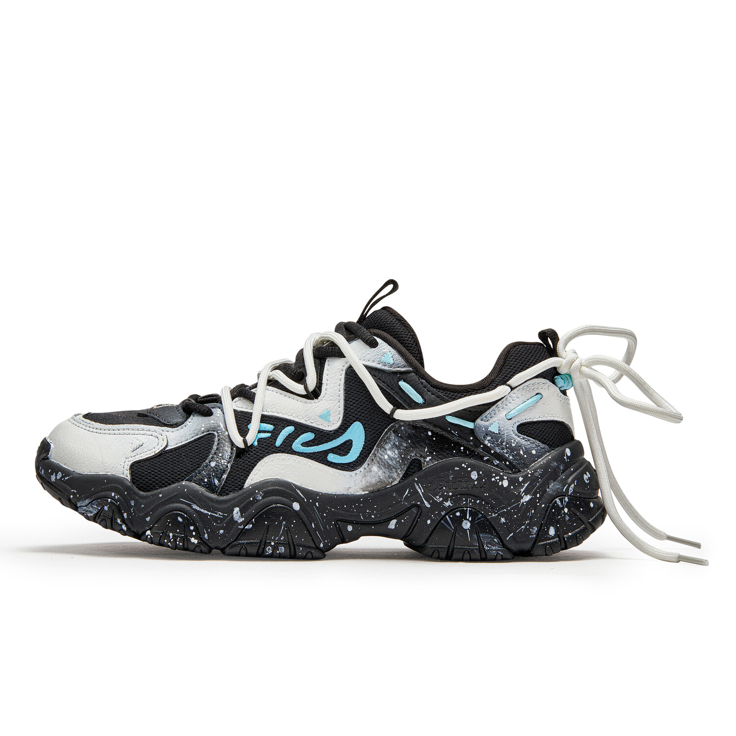 Кроссовки FILA Cat Claw Lifestyle Shoes Women's Low-top Black/White/Gray, черный/белый/серый
