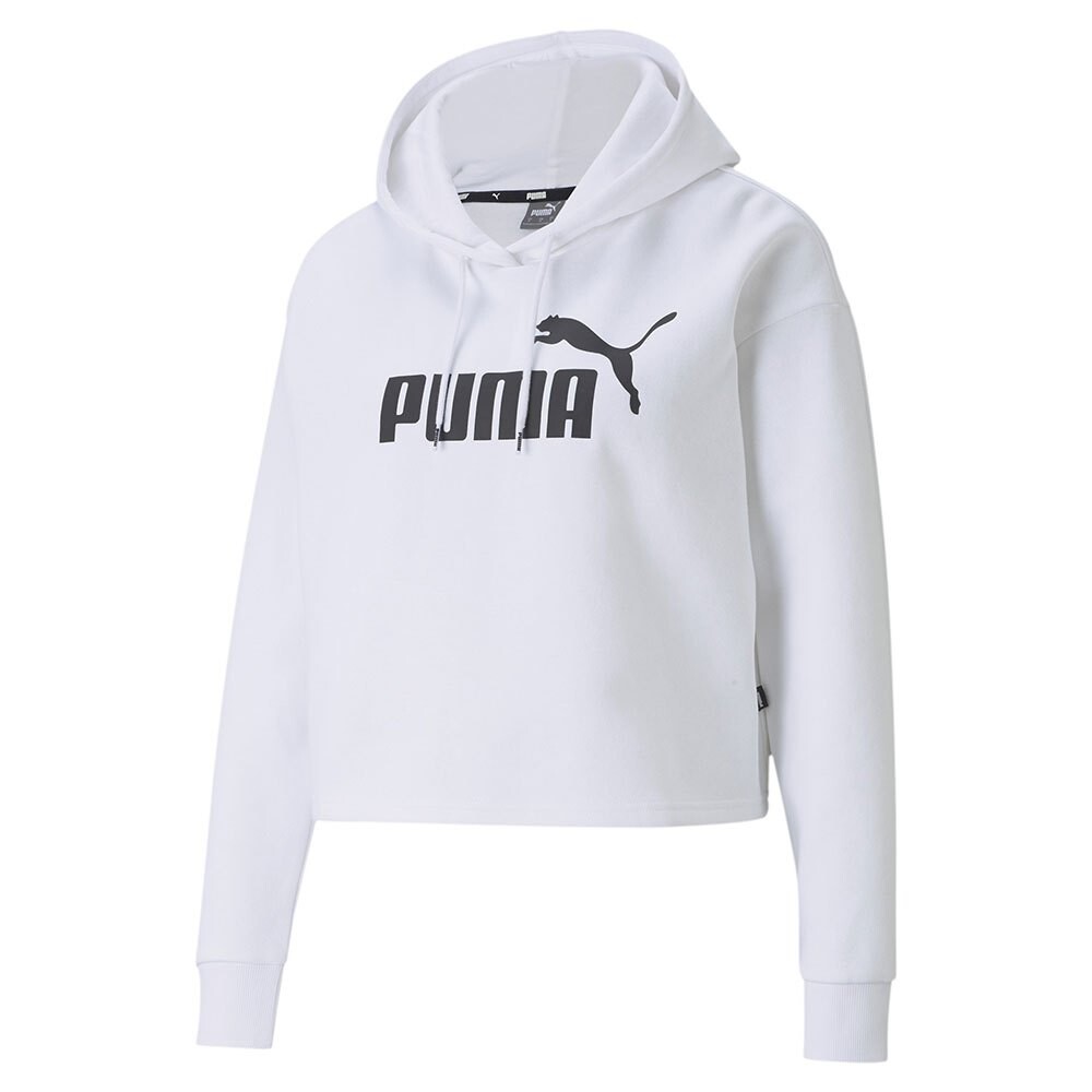 Худи Puma Essential Cropped Logo, белый