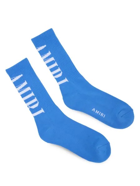Носки Solid Core с логотипом Amiri, синий
