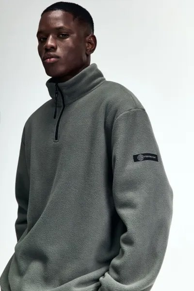 Толстовка half-zip спортивная из флиса