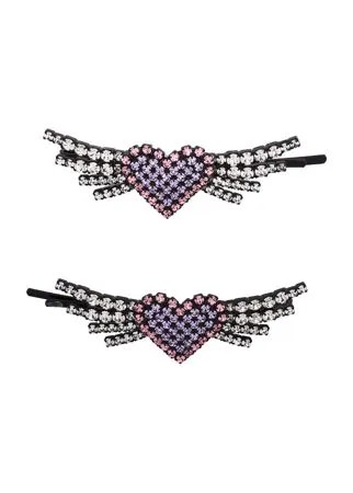 Ashley Williams набор Winged Heart из двух заколок для волос