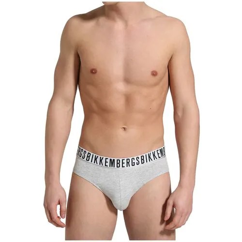 Трусы BIKKEMBERGS Essential - 2-Pack Men's Briefs, 2 шт., размер L, серый