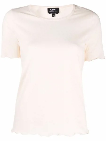 A.P.C. футболка с необработанными краями