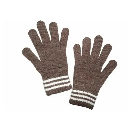 Перчатки Бараноwool, размер 16, коричневый