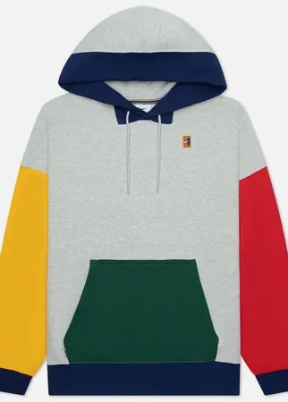 Мужская толстовка Nike Court Fleece Hoodie, цвет серый, размер S
