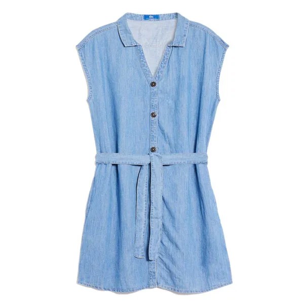 Короткое платье Tbs Maloerob Sleeveless, синий