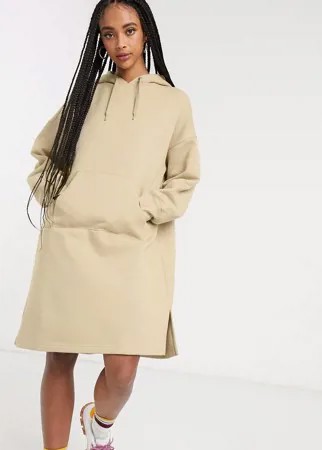 Бежевое платье-худи Monki-Neutral
