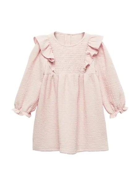 Платье MANGO KIDS DALIA, розовый