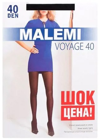 Колготки Malemi Voyage, 40 den, размер IV, nero (черный)