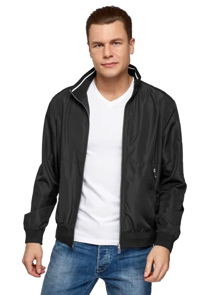 Бомбер мужской oodji 1L511080M черный 2XL