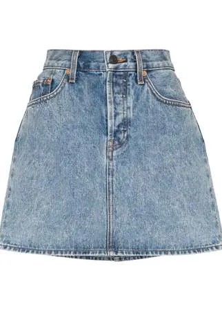 WARDROBE.NYC джинсовая юбка мини с завышенной талией