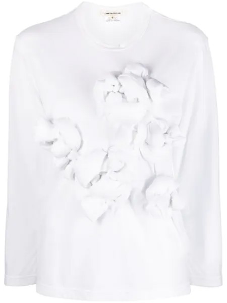 Comme Des Garçons футболка с аппликацией, белый