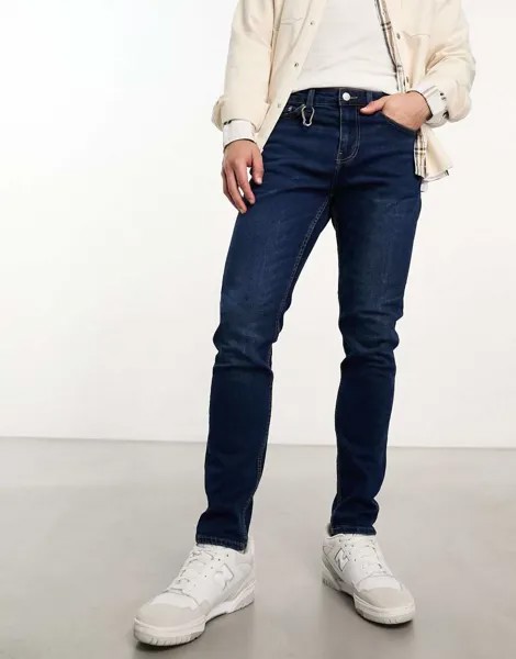 Узкие зауженные джинсы Only & Sons средней потертости