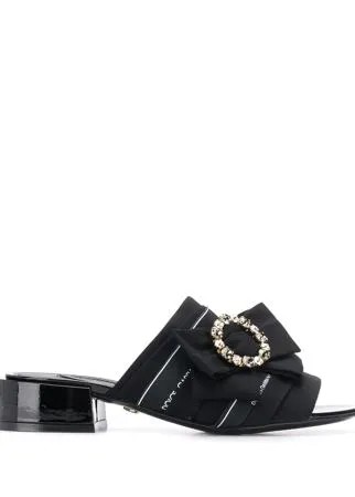Dolce & Gabbana мюли с открытым носком и бантом
