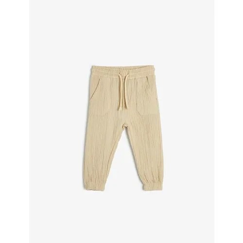 Брюки спортивные KOTON, размер 4-5 лет, beige