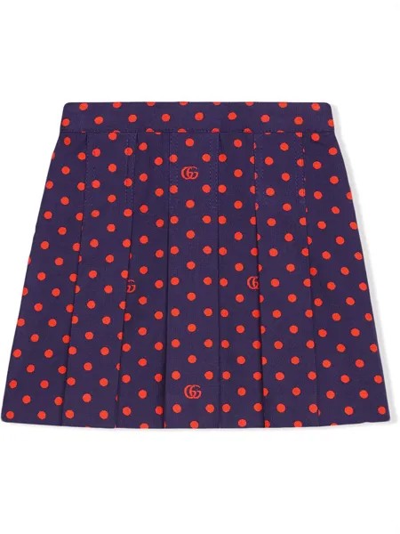 Gucci Kids юбка в горох