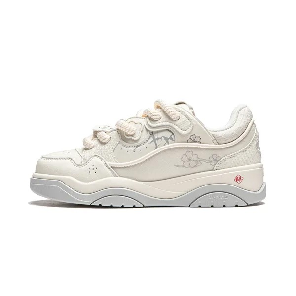 Кроссовки LINING Journey 2.0 Skateboarding Shoes Women's Low-top Off White, цвет Off White