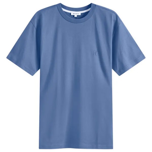Футболка Norse Projects Johannes Organic N Logo T-Shirt, цвет Calcite Blue