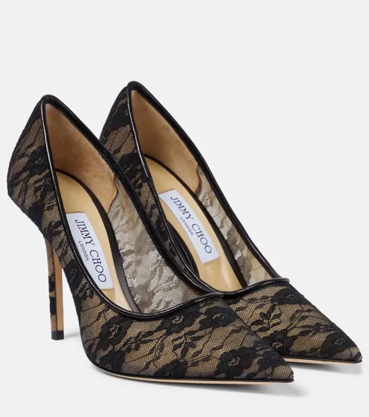 Кружевные туфли-лодочки Love 100 Jimmy Choo, черный