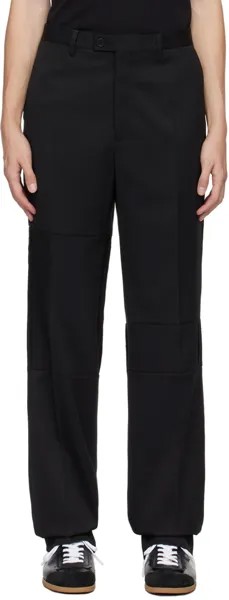 Черные брюки со вставками MM6 Maison Margiela