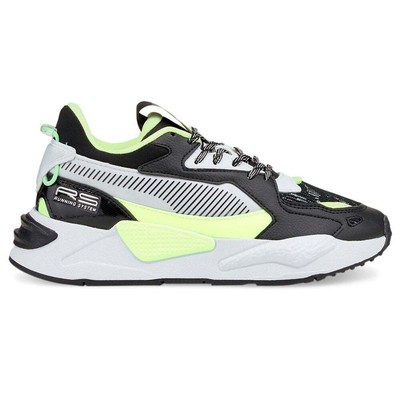 Кроссовки Puma RsZ Visual Effects на шнуровке для мальчиков, черные кроссовки, повседневная обувь