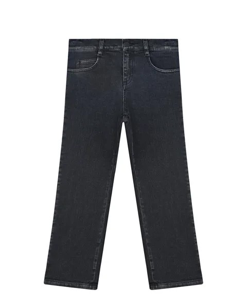 Черные джинсы с потертостями Fendi детские