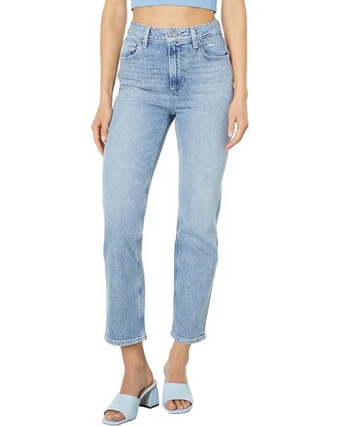 Джинсы Paige Sarah Straight Ankle in Cherise Embellished, цвет Cherise Embellished
