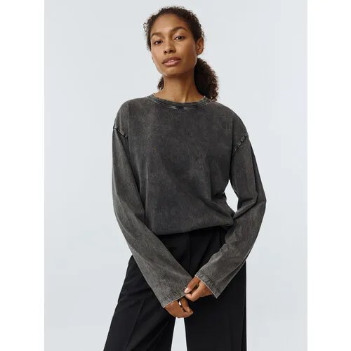 Лонгслив Sela Anna Oversize fit, размер L INT, черный