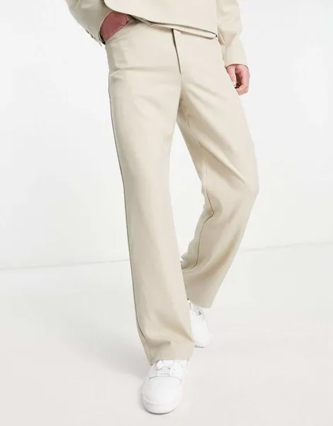 Узкие строгие брюки COLLUSION нейтрального цвета
