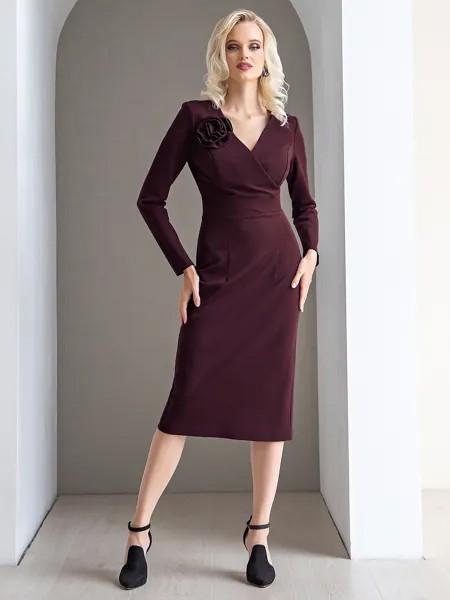 Платье женское Olivegrey Pl000119Z(sivera) фиолетовое 48 RU