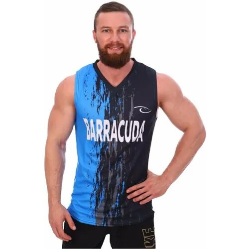 Майка спортивная Barracuda, размер XL, серый, синий, черный