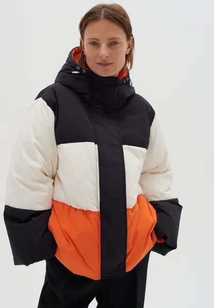 Зимняя куртка InWear PHYLLYSIW PUFFER, цвет black   white   orange