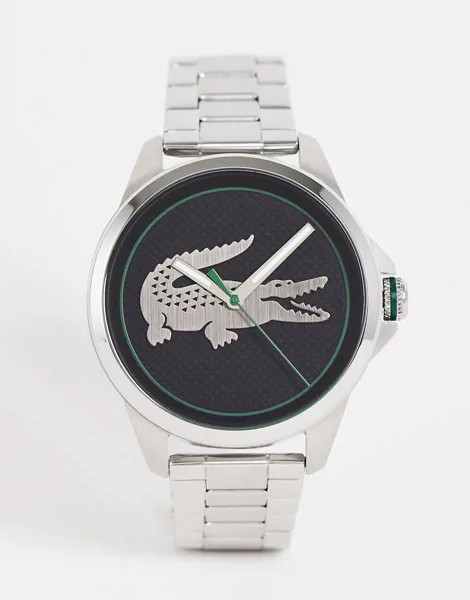 Серебристые часы-браслет в стиле унисекс с логотипом Lacoste-Серебряный