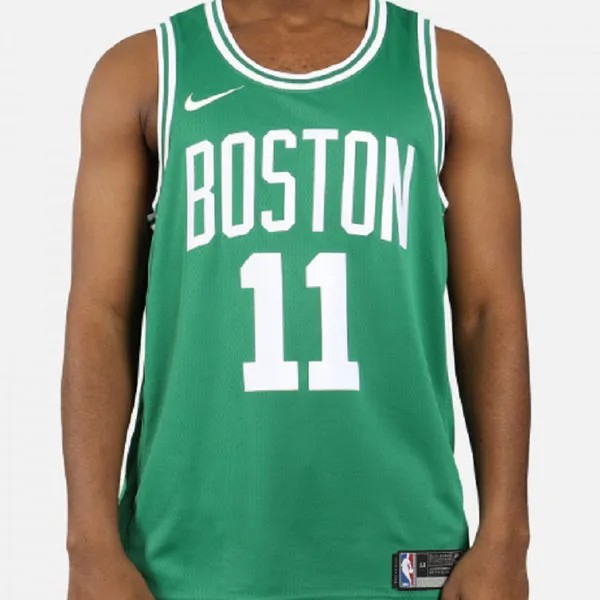 Футболка нба бостон селтик kyrie irving баскетбольная майка жилет sw fan edition бостон селтикс 11 Nike, зеленый
