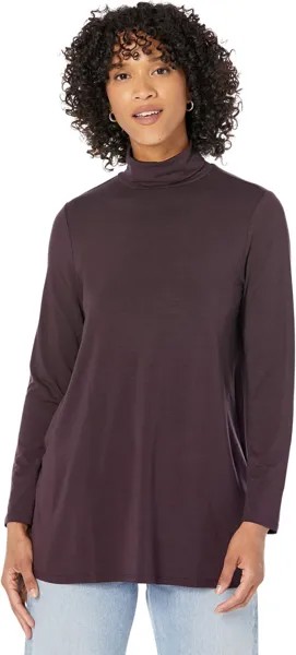 Туника с вырезом Scrunch Eileen Fisher, цвет Cassis