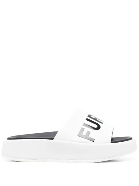 Furla шлепанцы с логотипом, белый