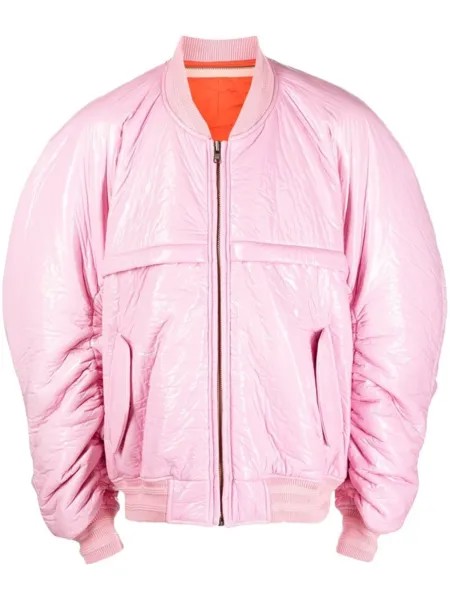 Walter Van Beirendonck Cercle bomber jacket, розовый