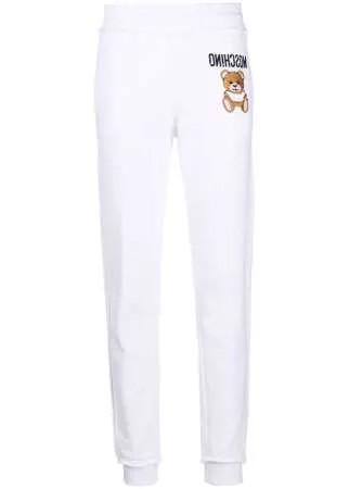Moschino спортивные брюки с вышивкой Teddy Bear