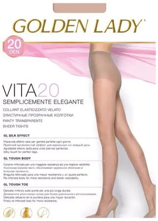 Колготки Golden Lady Vita 20 den, размер 2-S, daino (бежевый)