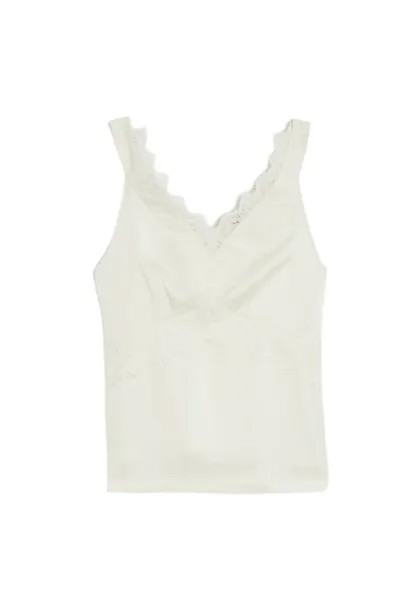 Топ Lace Detail Cami  Marks & Spencer, цвет Ivory