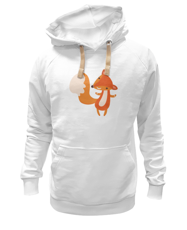 Худи Printio Лисичка белое 3XL