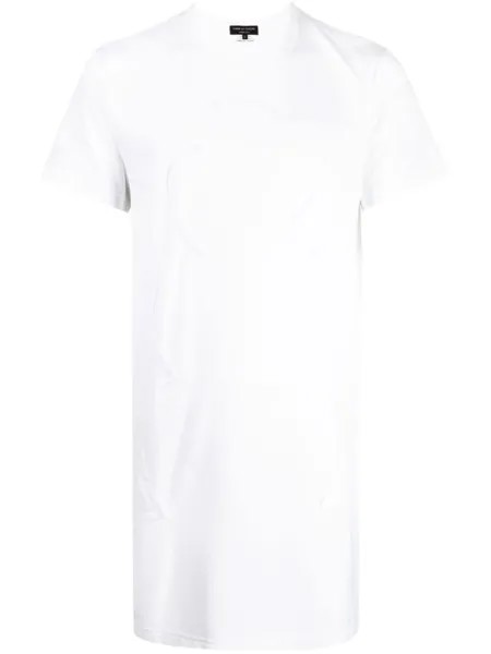 Comme des Garçons Homme Plus длинная футболка, белый