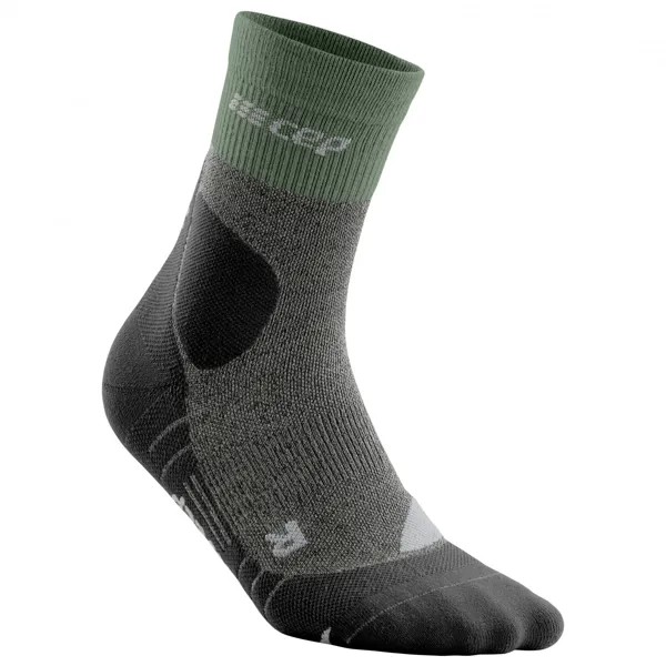Компрессионные носки Cep Hiking Merino Mid Cut Socks, цвет Green/Grey