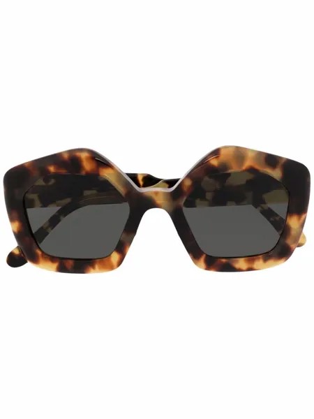 Marni Eyewear солнцезащитные очки в оправе черепаховой расцветки