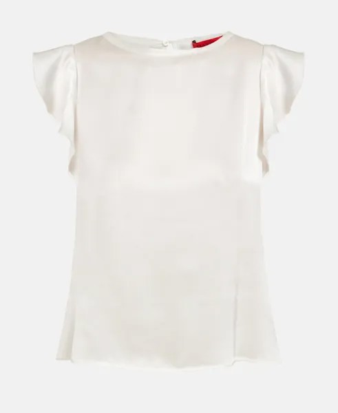 Шелковая блузка Max & Co., белый