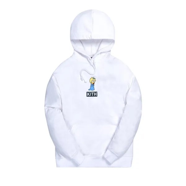 Худи Kith For The Simpsons Maggie Logo Hoodie 'White', белый