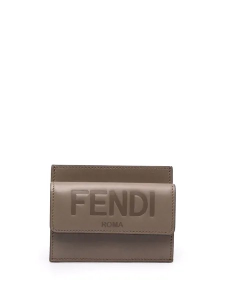 Fendi кошелек с тисненым логотипом